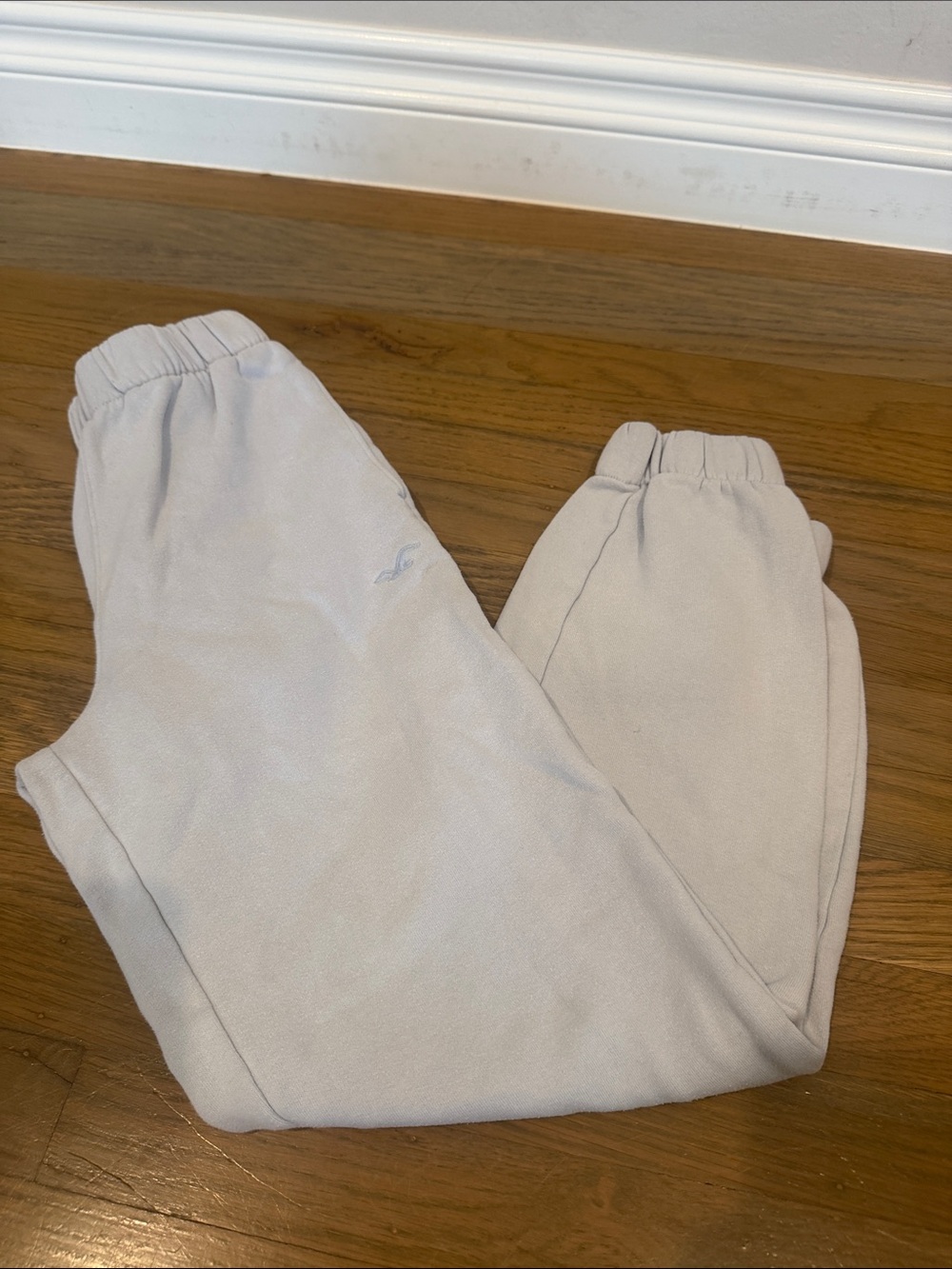 Hollister Kids Light Cream Jogger Sweatpants